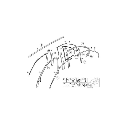 Genuine BMW 51347078469 E39 Rear Left Door Cover With Switch (Inc. 520d, 530d & 525i) | ML Performance UK Car Parts