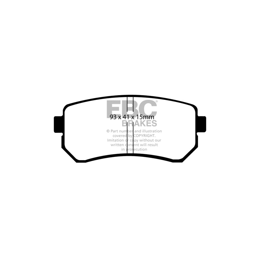EBC PD06KR437 Kia Sportage (SL) Greenstuff Rear Brake Pad & USR Disc Kit 2 | ML Performance UK Car Parts