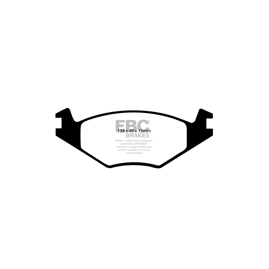 EBC PD01KF1343 Seat VW Greenstuff Front Brake Pad & Plain Disc Kit  2 | ML Performance UK Car Parts