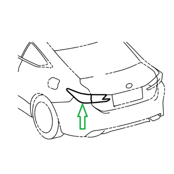 Genuine Lexus 81551-24200 RC Phase 1 O/S Outer Rear Lamp