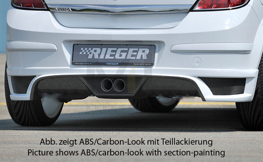 Rieger 00051266 Opel Astra H Rear Diffuser 1 | ML Performance UK Car Parts