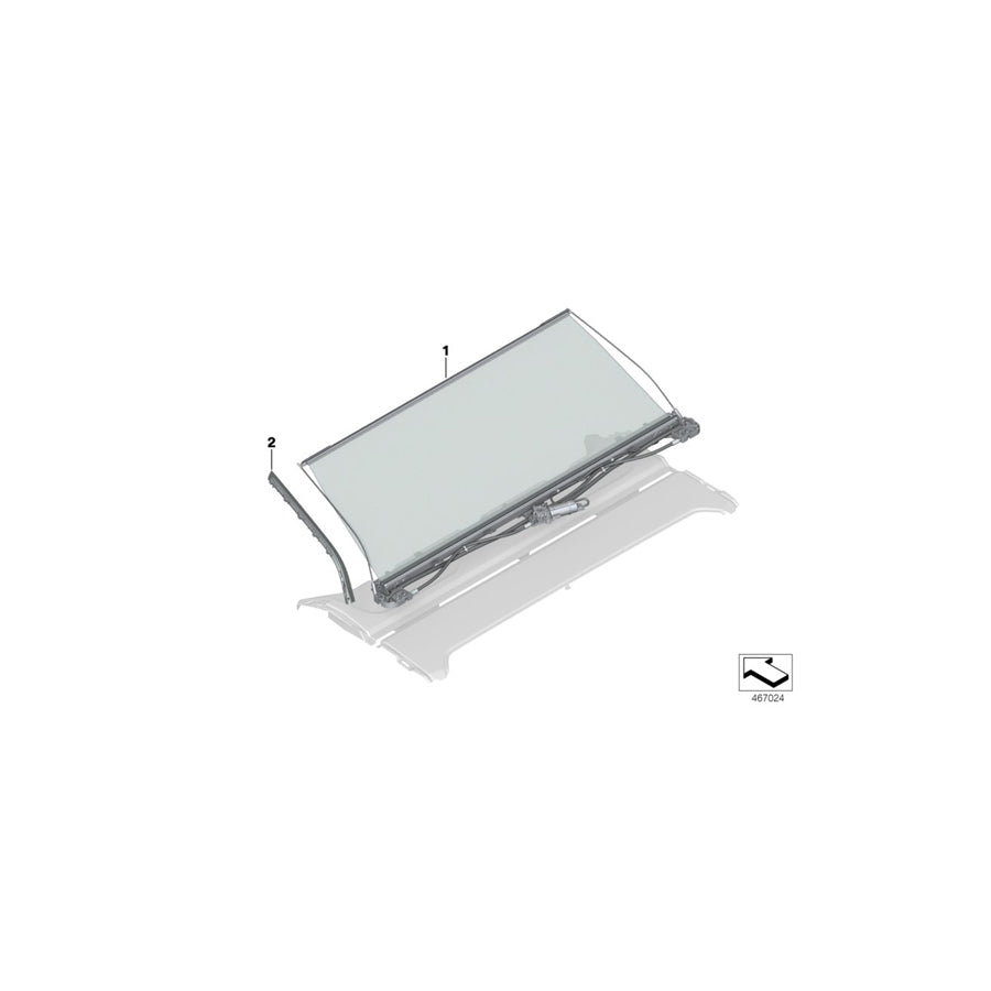 Genuine BMW 51467990174 G11 G12 Guide Rail Right RAUCHWEIß (Inc. 750LiX 4.0, 750dX & 750i) | ML Performance UK