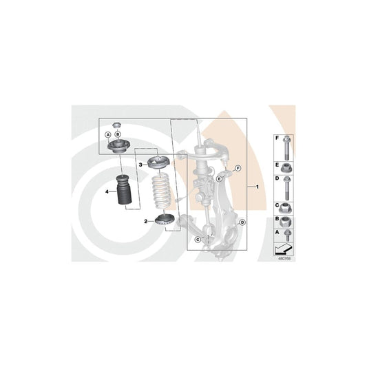 Genuine BMW 31352451330 F13 F07 Repair Kit For Support Bearing VALUE LINE (Inc. 530d, 525d & 520d) | ML Performance UK Car Parts