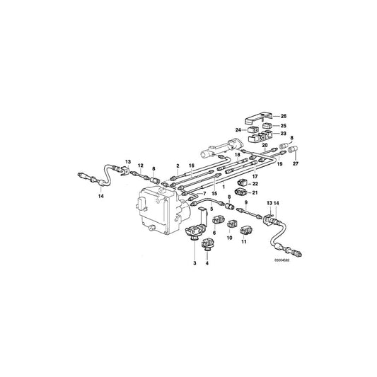 Genuine BMW 34321161856 E38 Pipe Rubber Covered (Inc. 730iL, 735i & 725tds) | ML Performance UK Car Parts