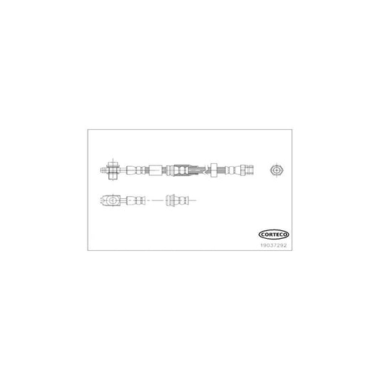 Corteco 19037292 Brake Hose For Vw Up! Hatchback (121, 122, Bl1, Bl2) | ML Performance UK