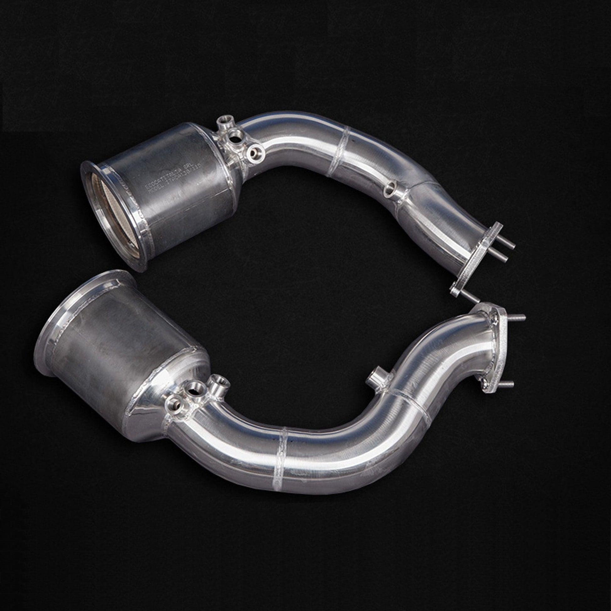 MANHART MH5PCAYS3101 DOWNPIPES SPORT FOR PORSCHE CAYENNE TURBO (S) WITH 200 CELLS CATALYTIC CONVERTERS