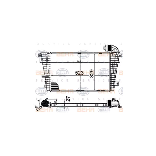 Hella 8ML 376 988-394 Intercooler