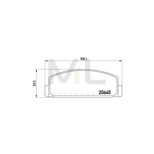 Brembo P 54 003 Brake Pad Set Excl. Wear Warning Contact | ML Performance Car Parts