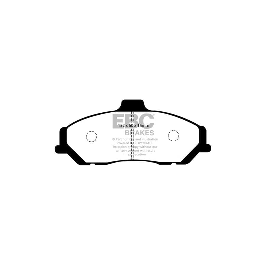 EBC PDKF790 Ford Mazda Ultimax Front Brake Pad & Plain Disc Kit (Inc. Ranger & B2500 Pick Up) 2 | ML Performance UK Car Parts