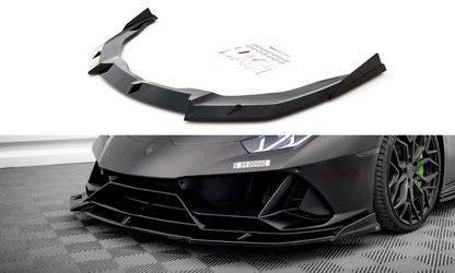 Maxton Design LA-HU-EVO-1-FD1T+FD1RT Front Splitter Lamborghini Huracan EVO | ML Performance UK Car Parts