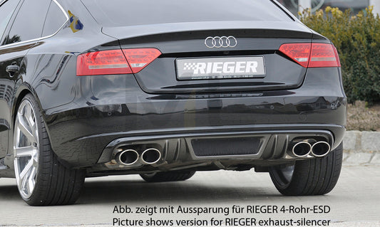 Rieger 00099886 Audi B8 B81 A5 Rear Diffuser 1 | ML Performance UK Car Parts