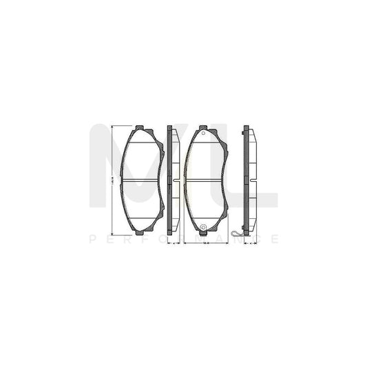 Bosch 0986Tb2925 Brake Pad Set Excl. Wear Warning Contact, With Accessories  | ML Performance Car Parts