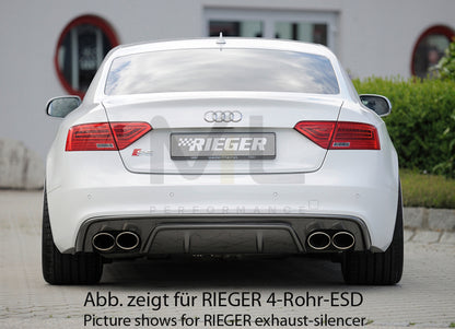 Rieger 00099195 Audi B8 B81 A5 Rear Diffuser 3 | ML Performance UK Car Parts