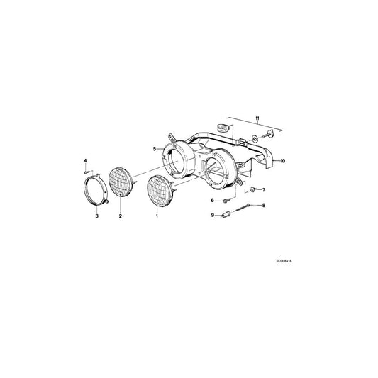 Genuine BMW 63121371382 E23 Supporting Frame Right (Inc. 733i & 735i) | ML Performance UK Car Parts