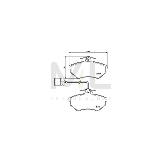 Brembo P 85 034 Brake Pad Set With Brake Caliper Screws | ML Performance Car Parts