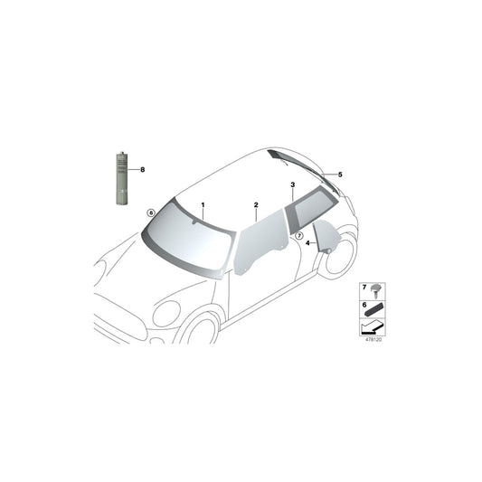 Genuine BMW 51317422806 F56 F55 Cover, Windshield, Top (Inc. Cooper S, Cooper SD & JCW) | ML Performance UK Car Parts