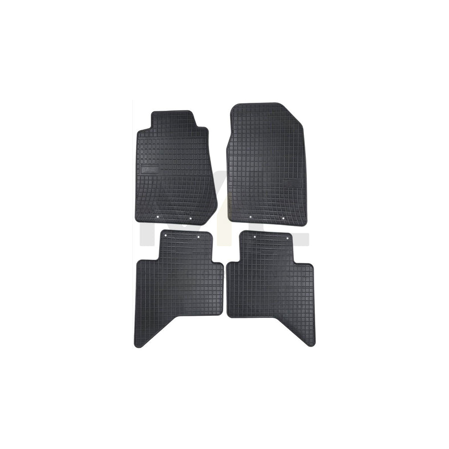 FROGUM 546682 Floor mat set for ISUZU D-Max II Pickup (TFR, TFS) Elastomer, Front and Rear, Quantity: 4, Black | ML Performance Car Parts