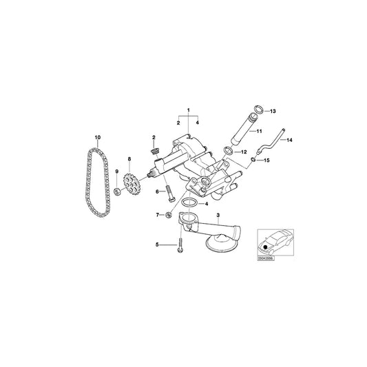 Genuine BMW 11421435020 E53 O-Ring (Inc. X5 4.4i & X5 4.6is) | ML Performance UK Car Parts