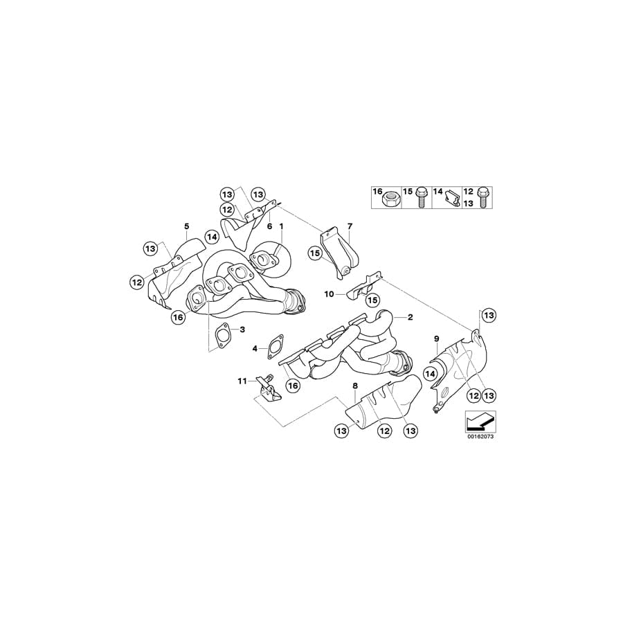 Genuine BMW 11627838416 E92 E93 E90 Heat Resistant Plate ZYL.5-8 (Inc. M3) | ML Performance UK Car Parts