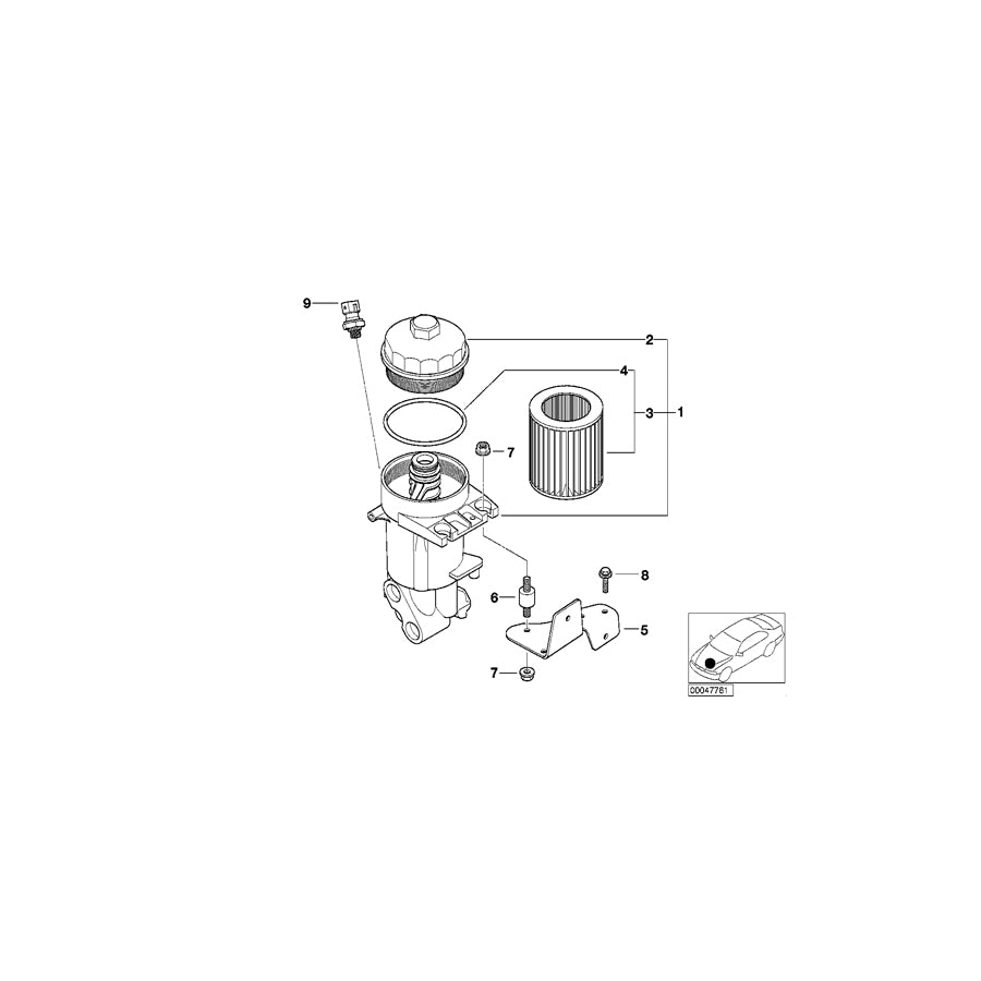 Genuine BMW 11421407780 E52 Holder (Inc. AlpinaV8 & Z8) | ML Performance UK Car Parts