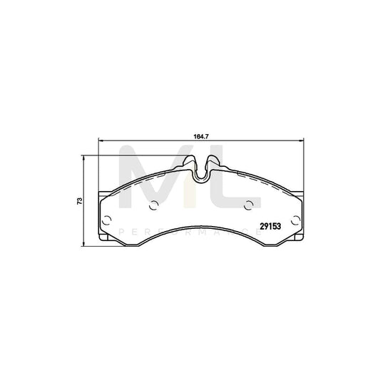 Hella 8DB 355 005-391 Brake Pad Set Prepared For Wear Indicator, With Accessories | ML Performance Car Parts