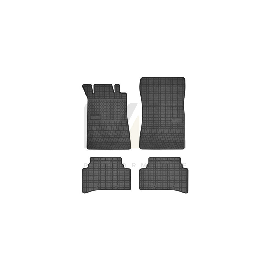 FROGUM Tailored 542827 Floor mat set suitable for MERCEDES-BENZ C-Class Elastomer, Front and Rear, Quantity: 4, Black | ML Performance Car Parts