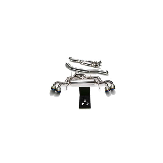 Armytrix NI35S-BF NI35S-BQS12B Valvetronic 102mm Exhaust System Nissan GT-R R35 2009-2021 with Quad Blue Coated 5" | ML Performance UK UK Car Parts