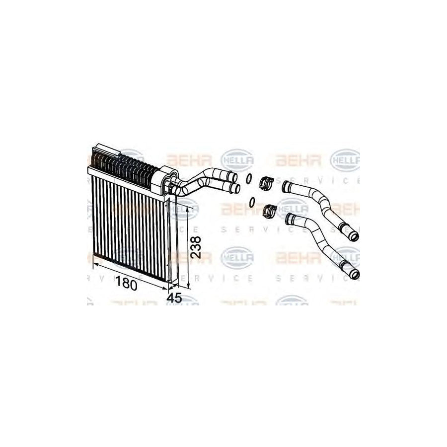Hella 8FH 351 315-621 Heater Matrix