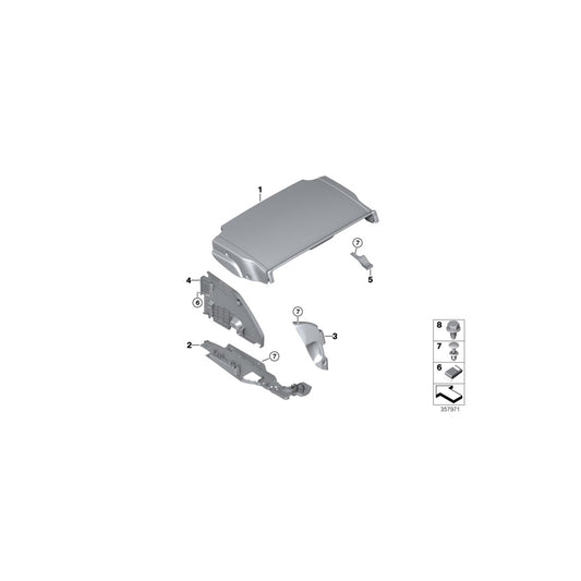 Genuine BMW 51477284178 F83 F33 Cover For Main Mount, Right (Inc. 425d, 420d & 428iX) | ML Performance UK