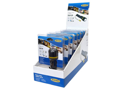 RING RT5148 3 LED Small Rubber Torch - (Sold only as 8pcs in a counter top display unit) | ML Performance