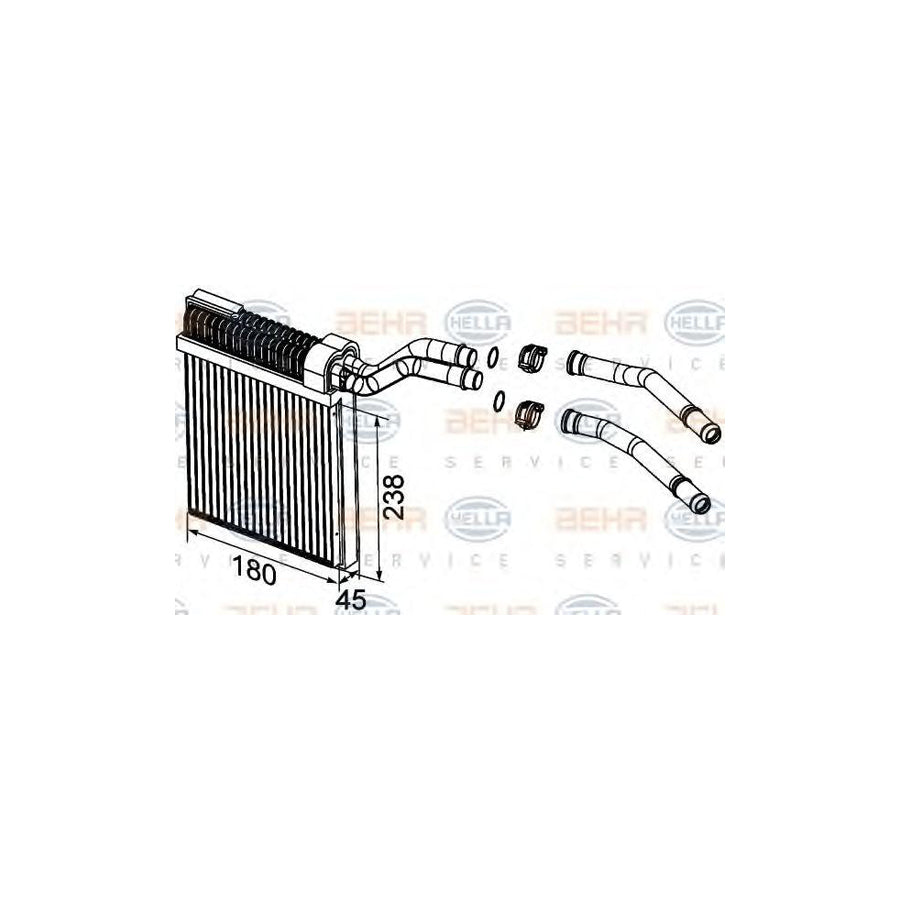 Hella 8FH 351 315-611 Heater Matrix