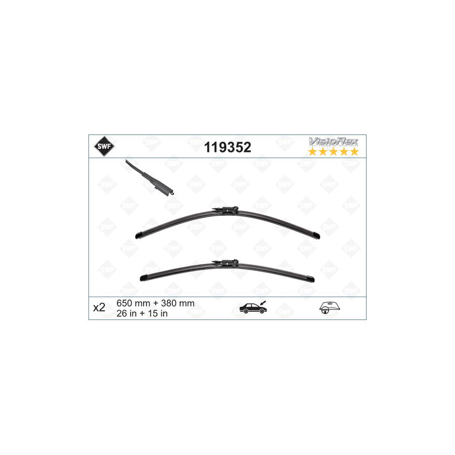 Swf Visioflex 119352 Wiper Blade For Chevrolet Aveo | ML Performance UK Car Parts