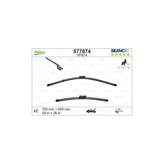 Valeo Silencio X.Trm 577874 Wiper Blade | ML Performance UK Car Parts