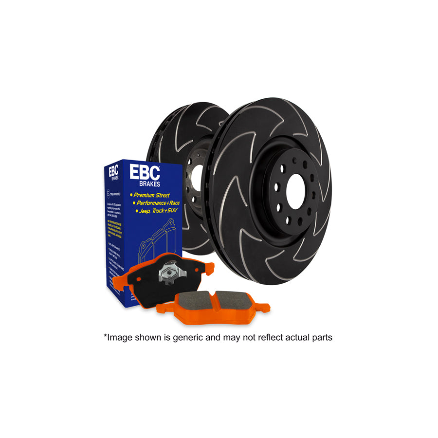 EBC PD20KF1344 Ford Focus Mk3 Orangestuff Front Brake Pad & BSD Disc Kit - ATE Caliper 1 | ML Performance UK Car Parts