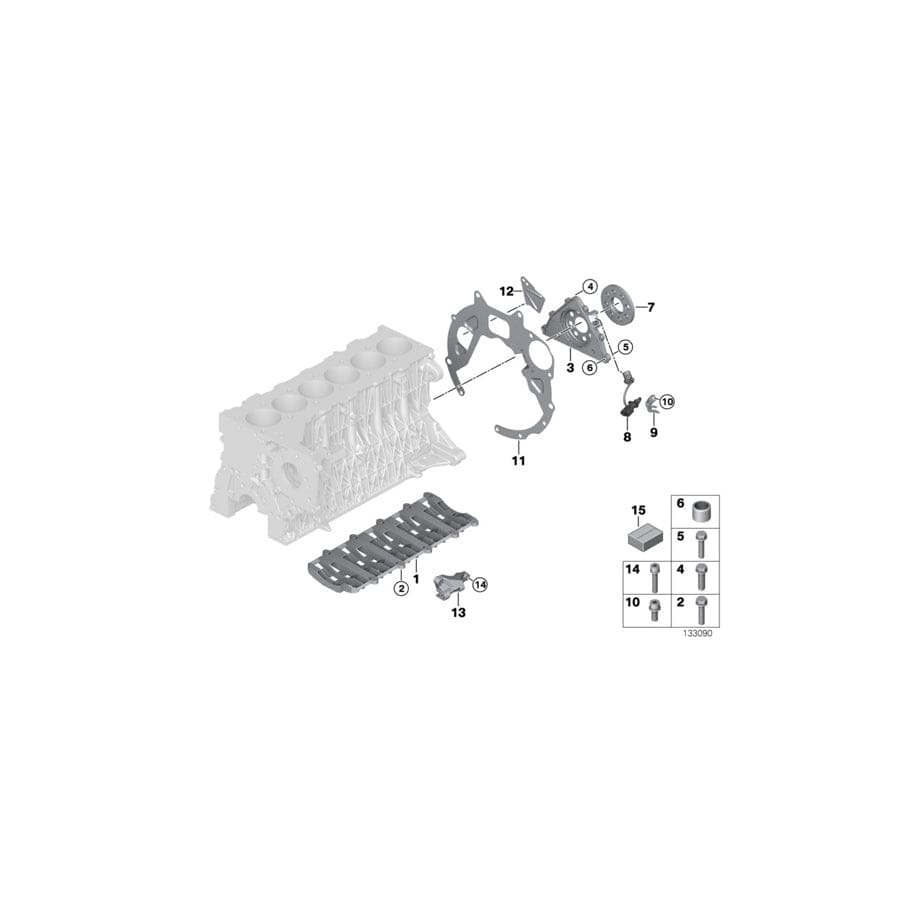 Genuine BMW 11117795263 E64 E90 E70 Bowl Reinforcement (Inc. X6 30dX, 330d & 525d) | ML Performance UK Car Parts
