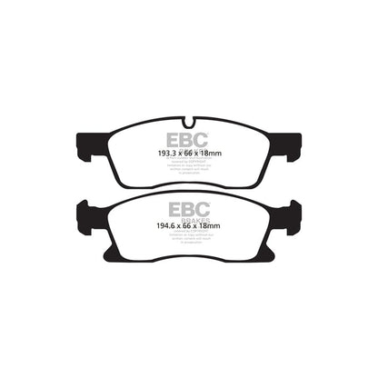 EBC PDKF2266 Mercedes-Benz X/W166 C292 Ultimax Front Brake Pad & Plain Disc Kit - TRW Caliper 2 | ML Performance UK Car Parts