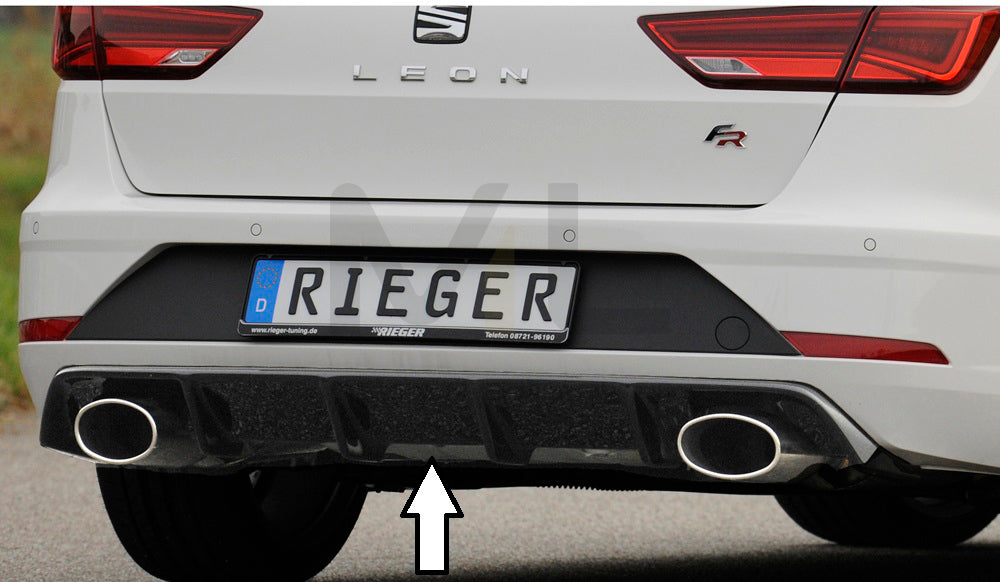 Rieger 00088178 SEAT 5F Leon FR Rear Diffuser 1 | ML Performance UK Car Parts