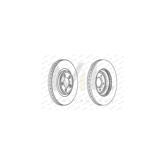 FERODO PREMIER DDF1702C-1 Brake Disc Vented, Coated, without bolts/screws | ML Performance Car Parts