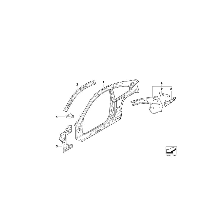 Genuine BMW 41217120034 E63 E63 Tension Band Column C, Right (Inc. 630i, 635d & M6) | ML Performance UK Car Parts