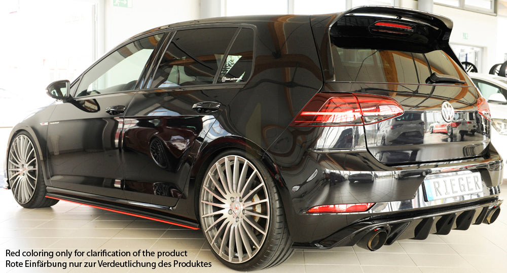 Rieger 00059587 VW Mk7 Golf Side Skirt Splitter (GTI, GTD & GTE) 9 | ML Performance UK Car Parts