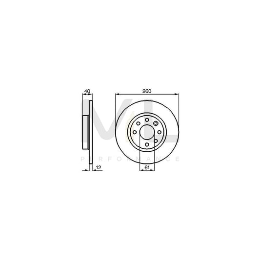 BOSCH 0 986 478 386 Brake Disc Solid, Oiled | ML Performance Car Parts