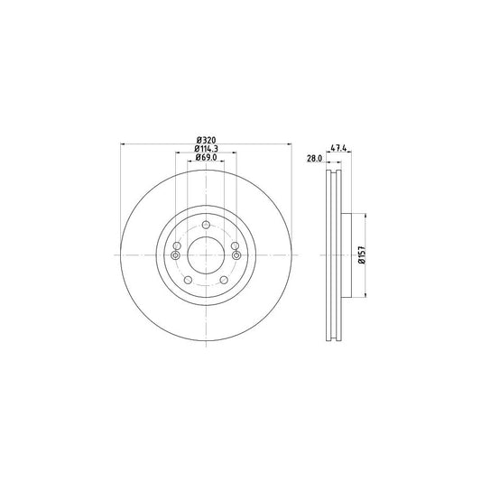 Hella 8FH 351 331-704 Heater Matrix