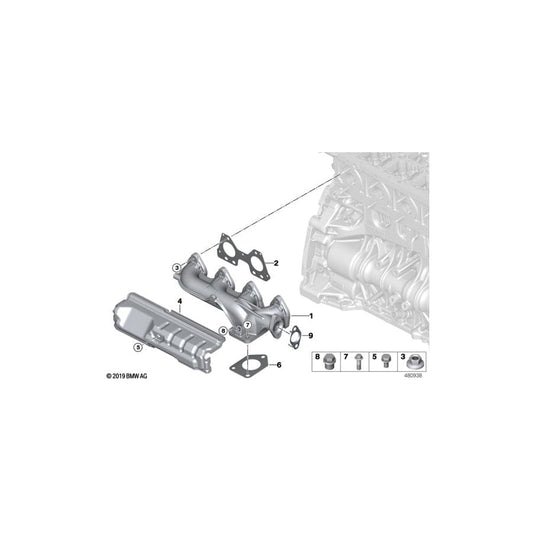 Genuine BMW 11627810182 F11 F20 E83 Exhaust Manifold (Inc. X3 28dX, 318dX & 316d) | ML Performance UK Car Parts