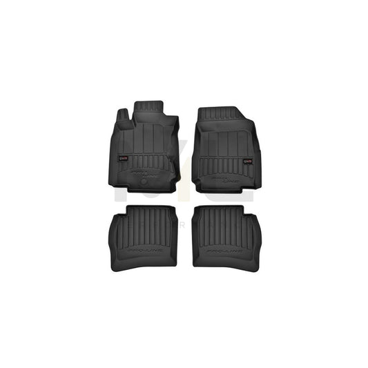 FROGUM Tailored 3D408074 Floor mat set for NISSAN Note I (E11, NE11) Elastomer, Front and Rear, Quantity: 4, Black | ML Performance Car Parts