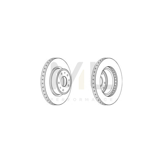 FERODO DDF1019-1 Brake Disc for LAMBORGHINI Diablo Coupe Vented | ML Performance Car Parts