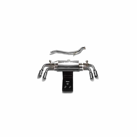 Armytrix AU8JS-QS11C Valvetronic Exhaust System Audi TT | TTS Quattro MK2 8J 2007-2014 with  Quad Chrome 3.5" | ML Performance UK UK Car Parts