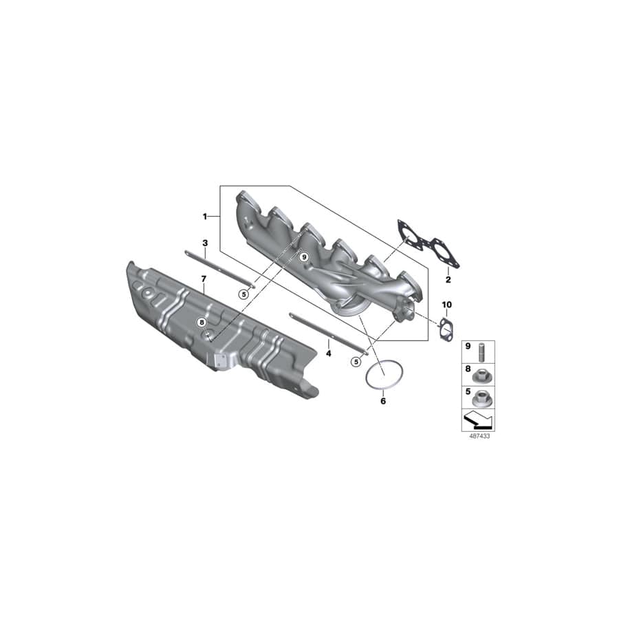 Genuine BMW 11627808160 F02 F10 E92 Reinforcement Plate (Inc. 530d 155kW, 530dX & 325d) | ML Performance UK Car Parts