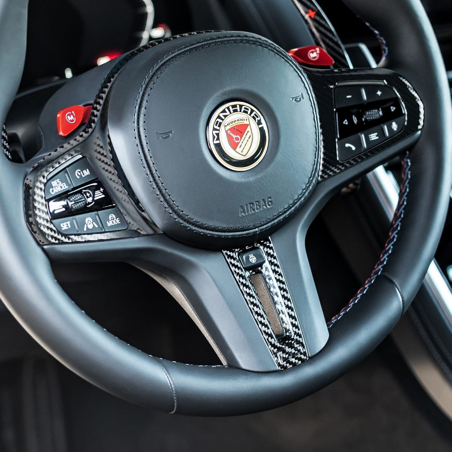 MANHART MHLSP1220_M850i CARBON STEERING WHEEL SPOKES FOR BMW G1X M850I