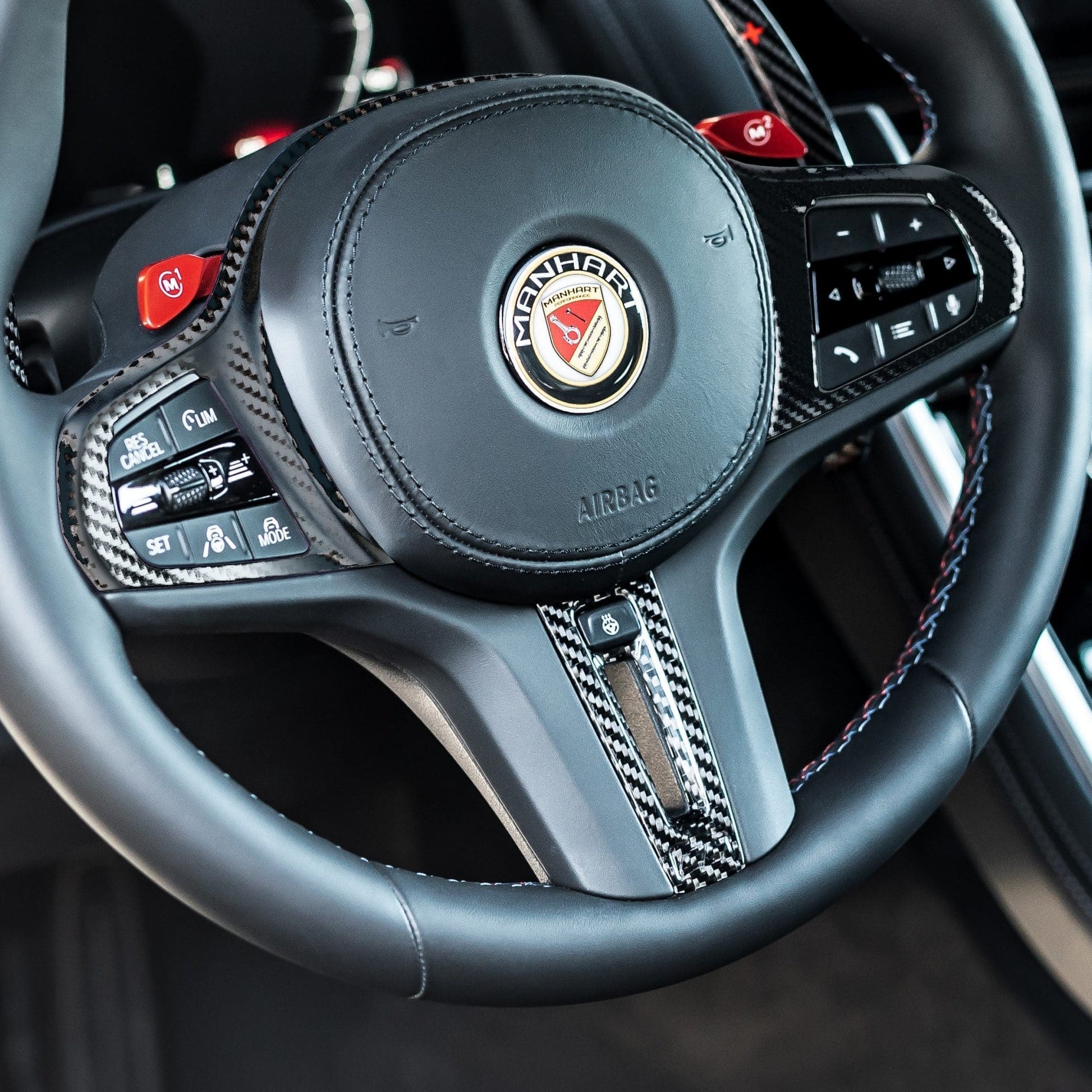 MANHART MHLSP1220_M850i CARBON STEERING WHEEL SPOKES FOR BMW G1X M850I