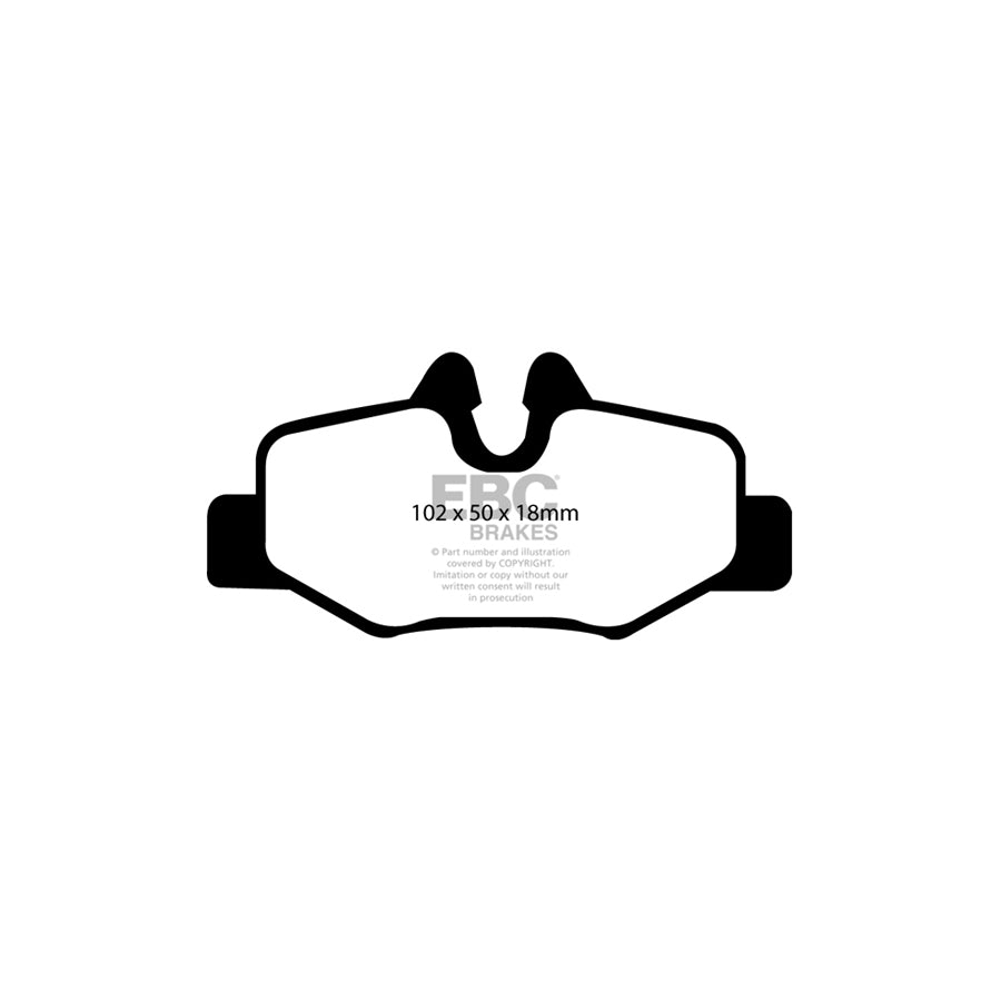 EBC PDKR606 Mercedes-Benz Ultimax Rear Brake Pad & Plain Disc Kit - Bosch Caliper (Inc. Viano & Vito) 2 | ML Performance UK Car Parts